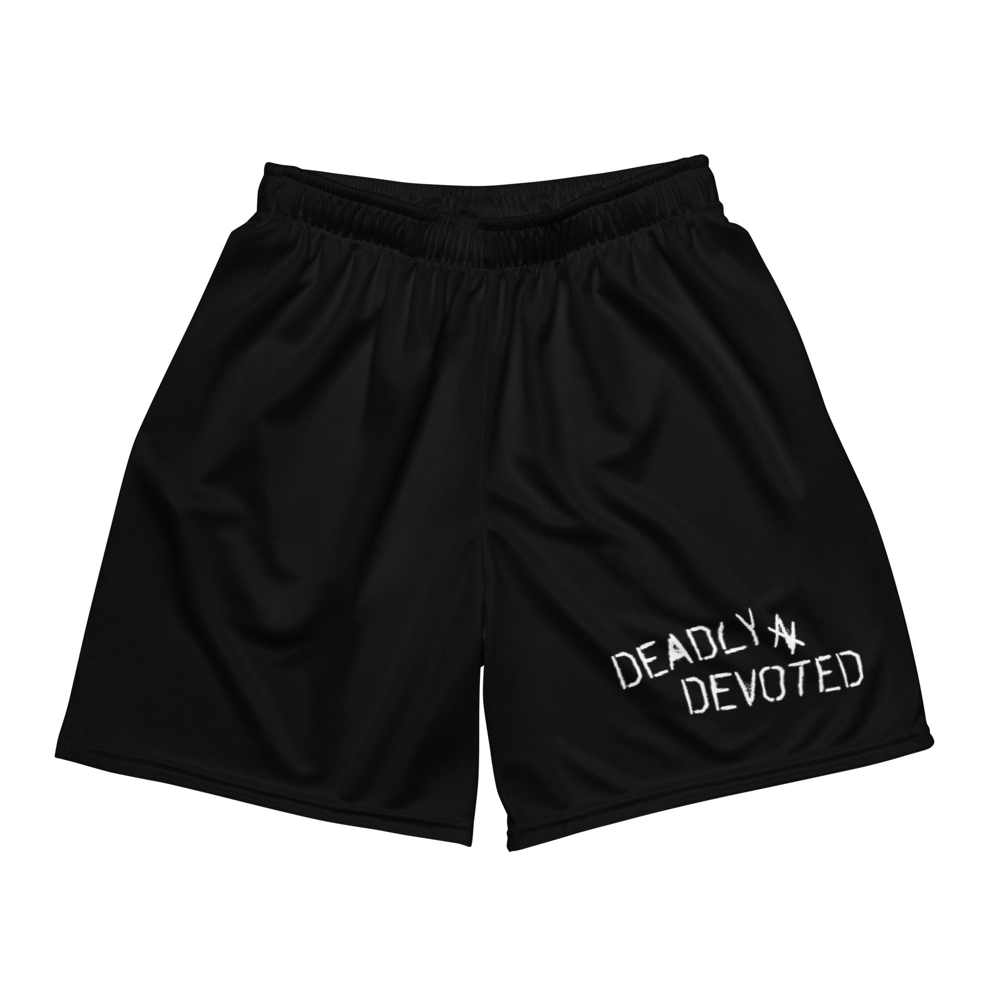 Deadly'N'Devoted mesh shorts