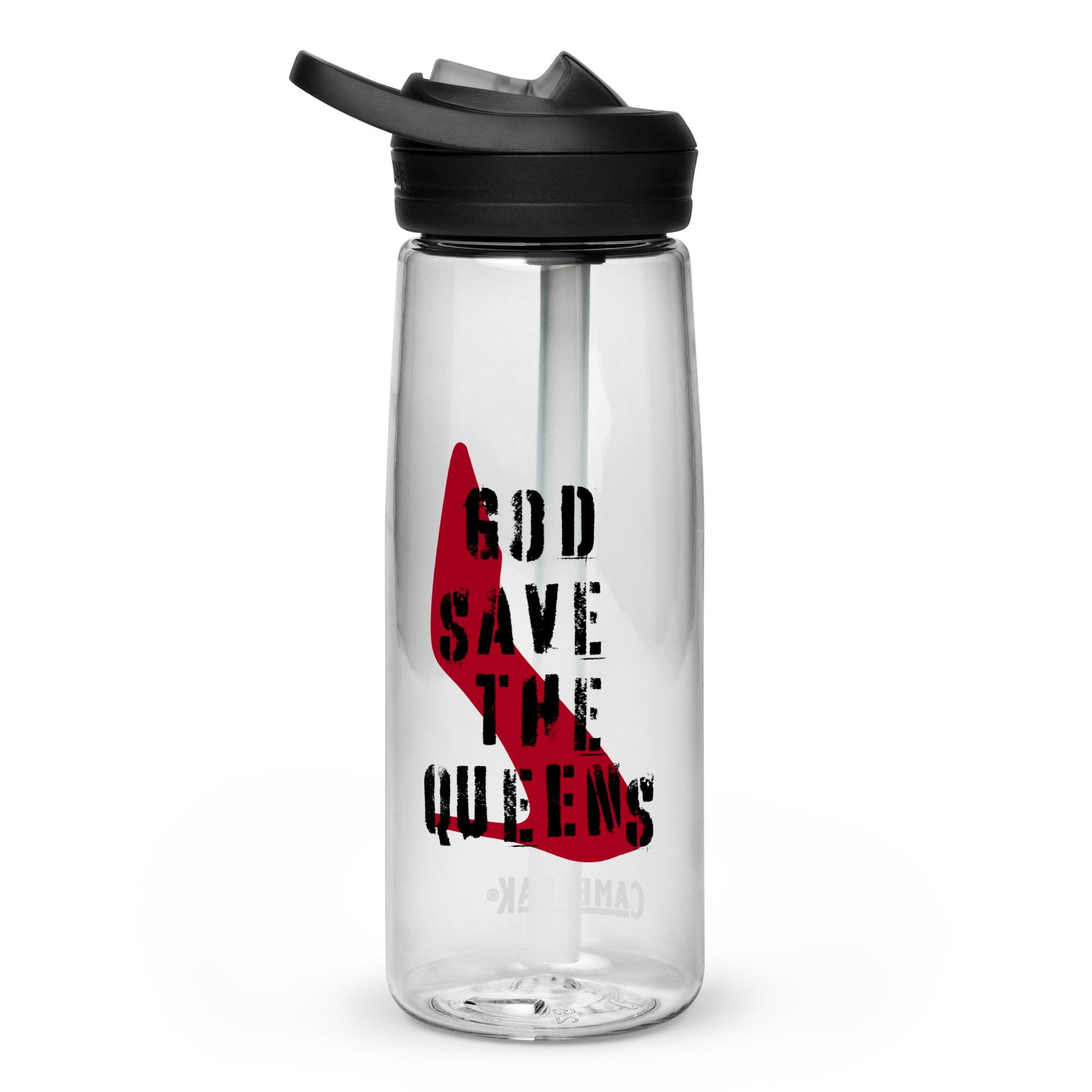 God Save the Queens Royal water bottle