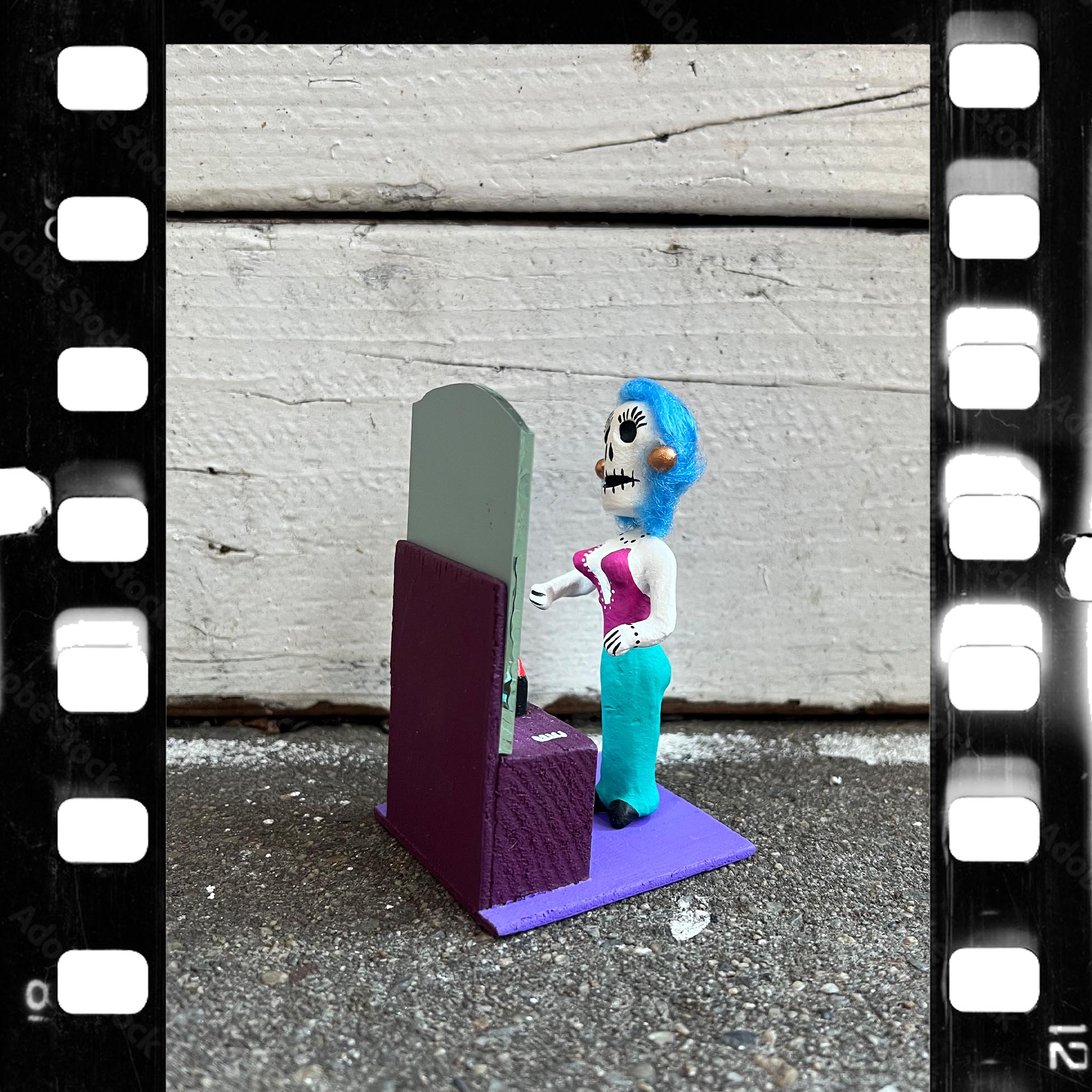 Dia De Las Drag Queens Reclaimed Figurine with Vanity Mirror 3
