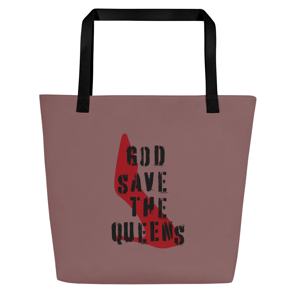 God Save the Queens Royal merchandise bag - Light Wood