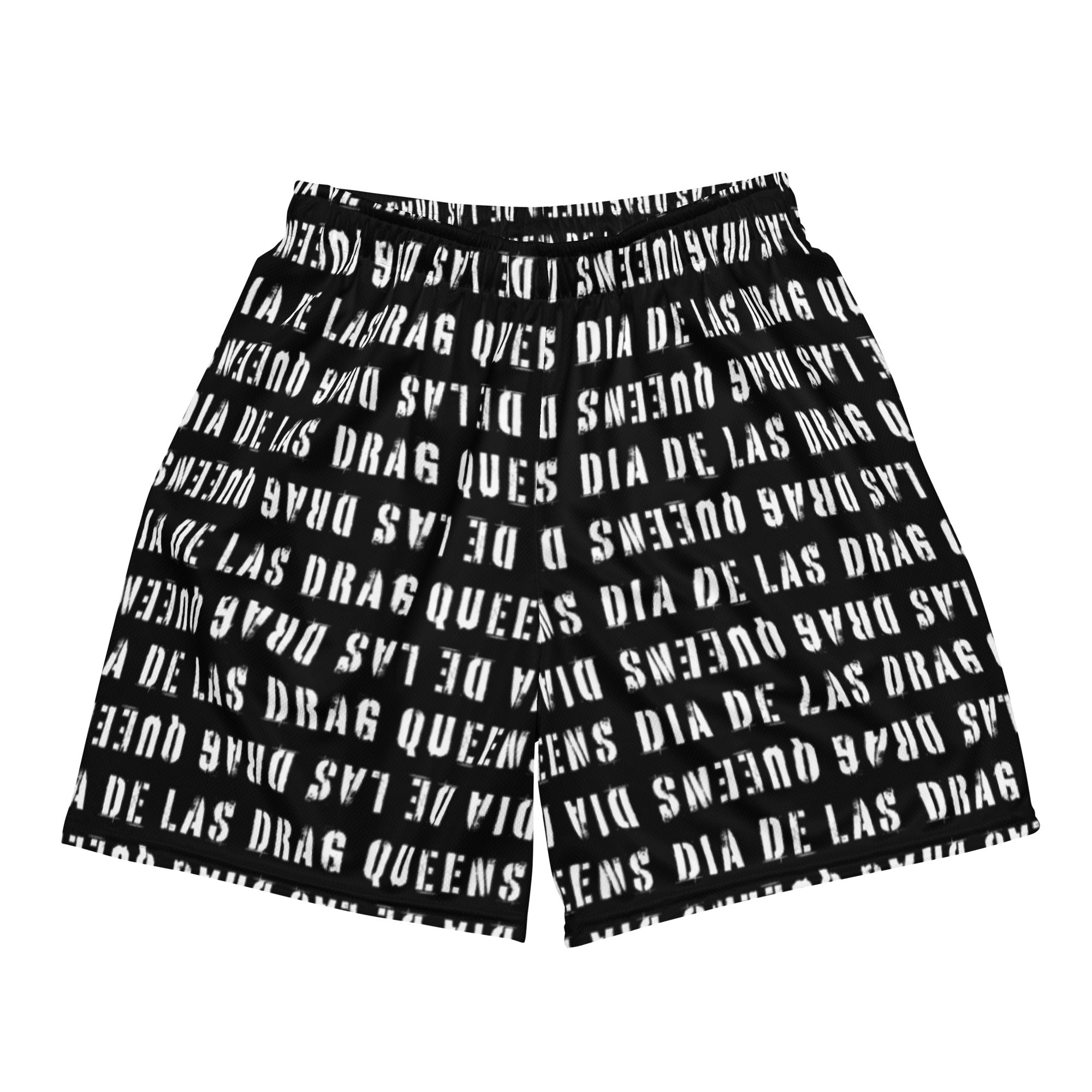 Dia de las Drag Queens Logo All Over Print mesh shorts