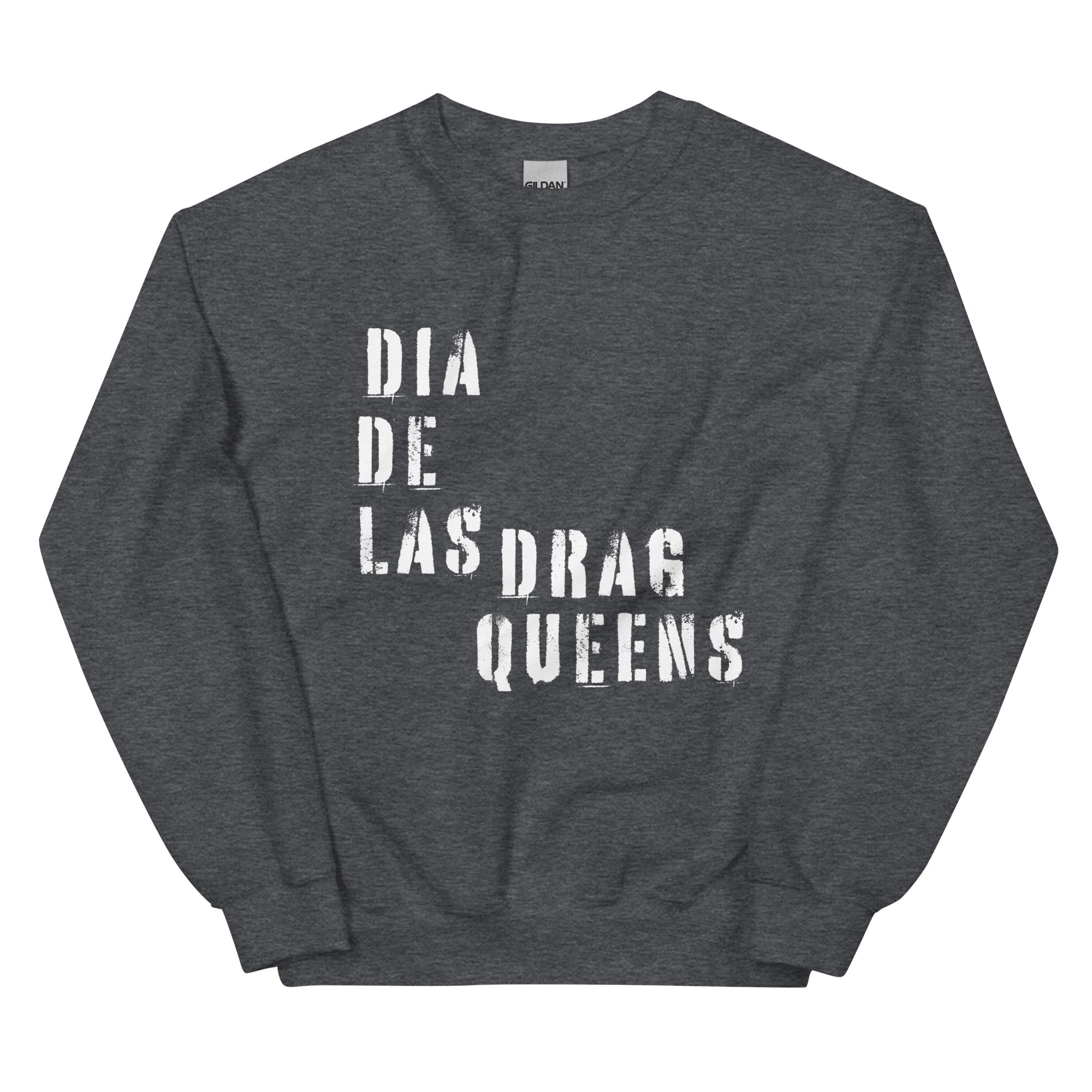 Dia De Las Drag Queens Logo 02 Sweatshirt White logo